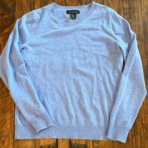 Tahari Women's Light Blue Crewneck Sweater
